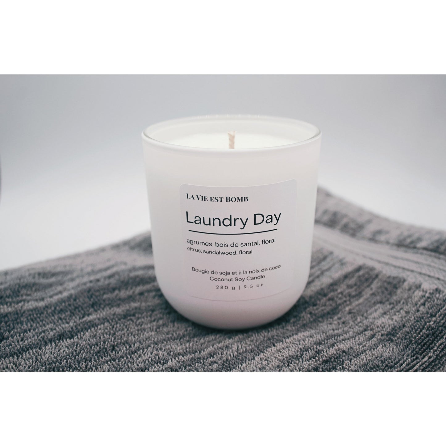 Laundry Day Coconut Soy Candle - La Vie Est Bomb